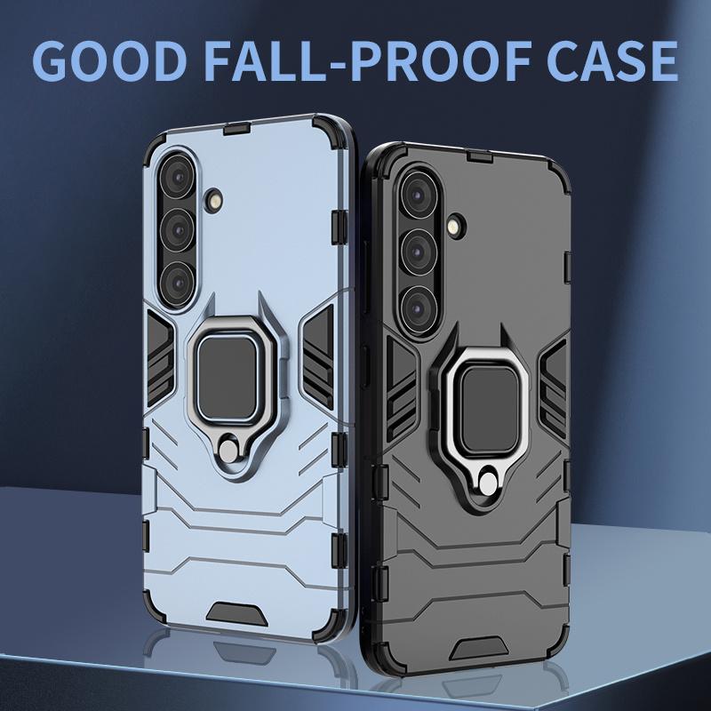 Чехол для Samsung Galaxy S24 S 24 Ultra Противоударный Чехол-подставка Магнитный Бронированный Чехол для Samsung S24 Plus S24Plus S24+ Чехлы для Телефона