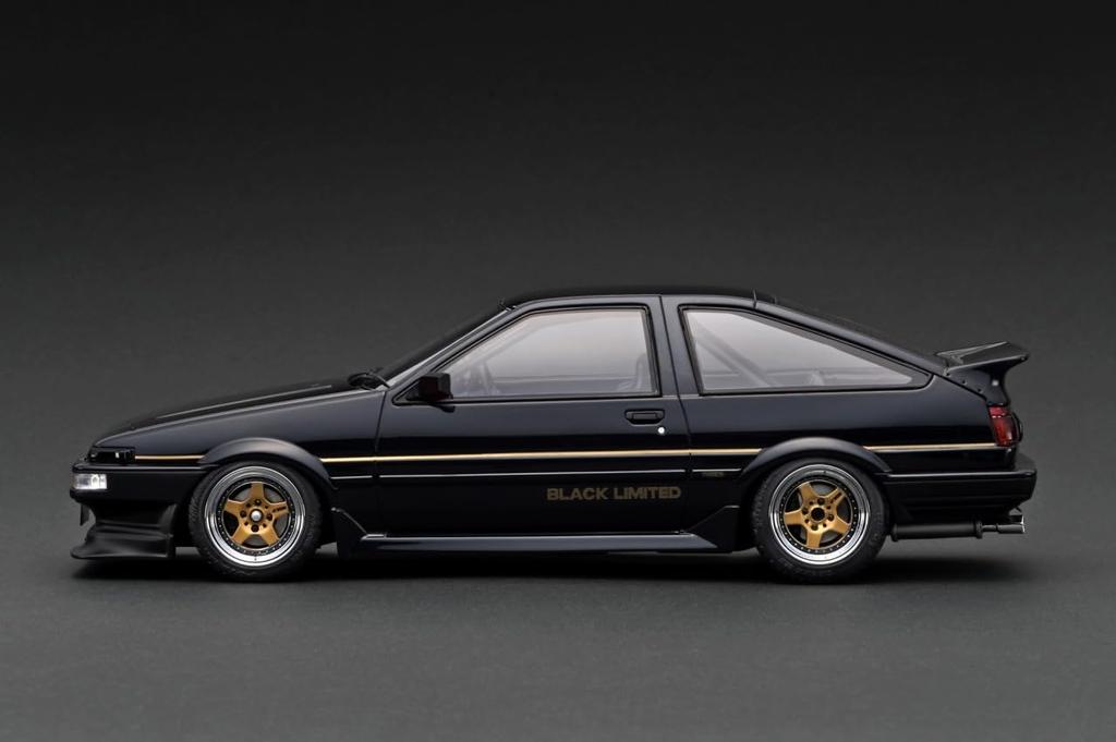 Ignition Model Масштаб Toyota Sprinter Trueno GT Apex Black Limited Edition Готовое изделие 1/18 (АЕ86) 3-дверный (IG3490)