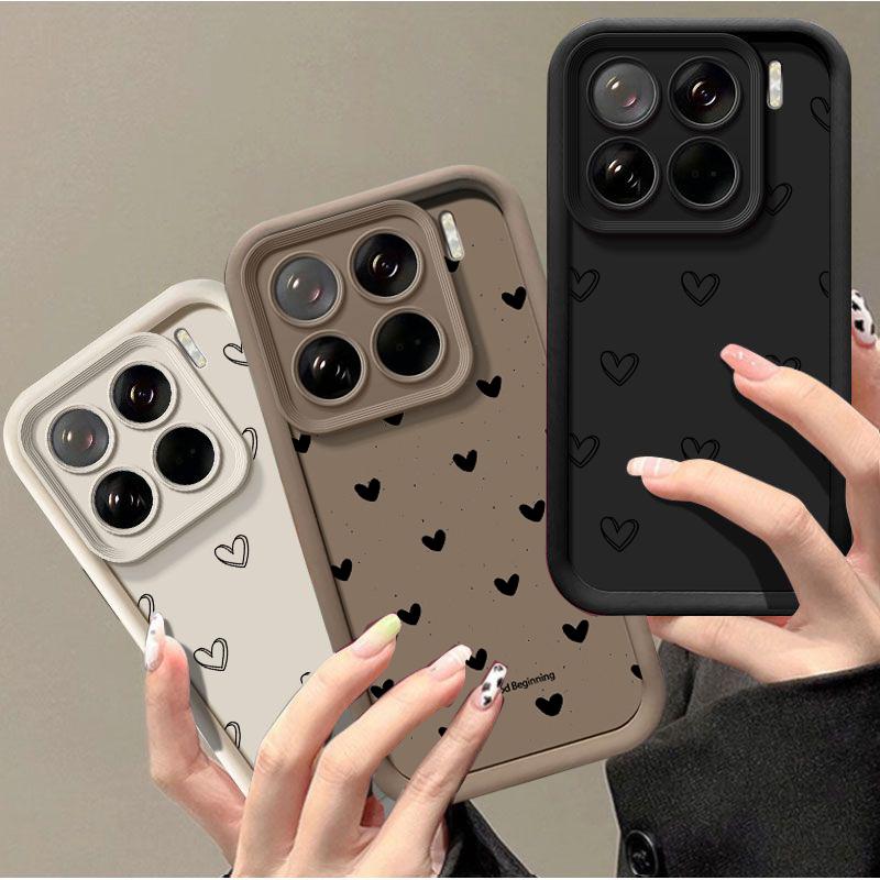 INS Minimalism Love Heat Matte TPU Case For Motorola Moto Edge 70 50 Pro 60 Fusion Stylus 40 Neo G84 G85 G54 G75 G05 G34 G56 G86