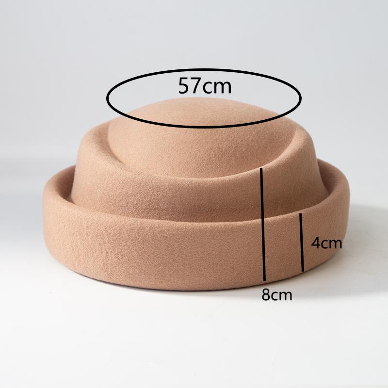 Новый 100% шерстяной берет женская зимняя шляпа фетровая федора fascinator шляпы свадебная вечеринка пилотка стюардесса церковная шляпа элегантная кепка женская