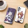 Чехол для телефона N-Nekopara G-Game Черный Силиконовый Мягкий Для Samsung S25,S24,S21,S22,S23,S30,Ultra,S20,Plus,Fe,Lite