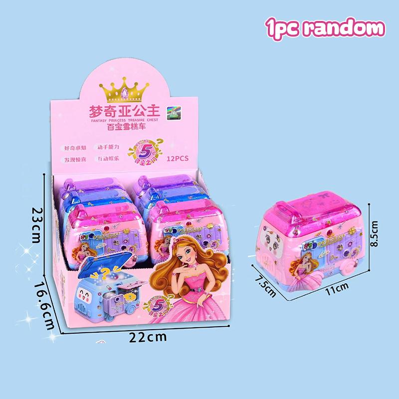 Принцесса Мэнция Волшебная книга Сюрприз Ключ Разблокировка Сундука с сокровищами Ящик для хранения Маленькая девочка Играет Дом Игрушка Слепая Коробка
