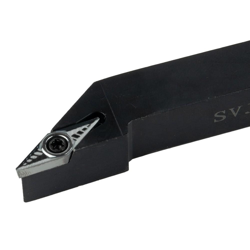 Держатель токарного резца SVJCR1212H11 12×100 мм + алюминиевые вставки VCGT110304-AK H01