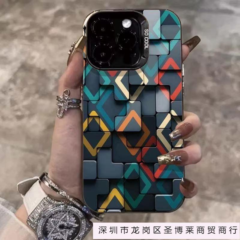 Новый матовый цветной серебристый подходит для чехла мобильного телефона iphone16 Apple 15promax/1413pro12 импорт/экспорт