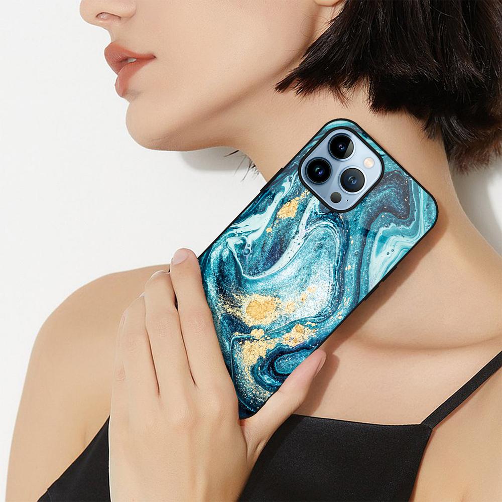 Модный чехол для телефона Art Marble для Iphone 14 13 11 12 Pro Max Mini Xs Xr X 7 8 6s Plus Se 2022, чехол из закаленного стекла, бампер Fundas