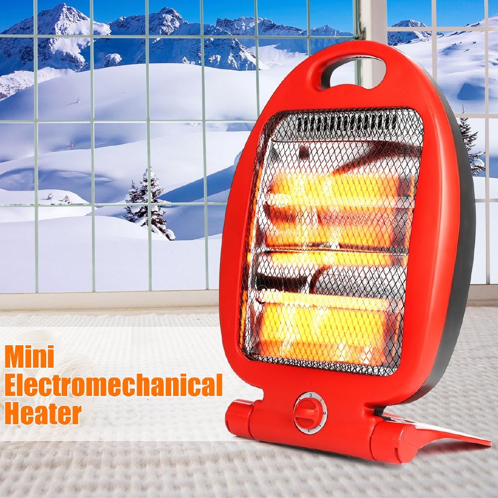 800W Adjustable Portable Electric Heaters Home Room Floor Desk Electric Fan Heater Warmer Hot Winter Electromechanical