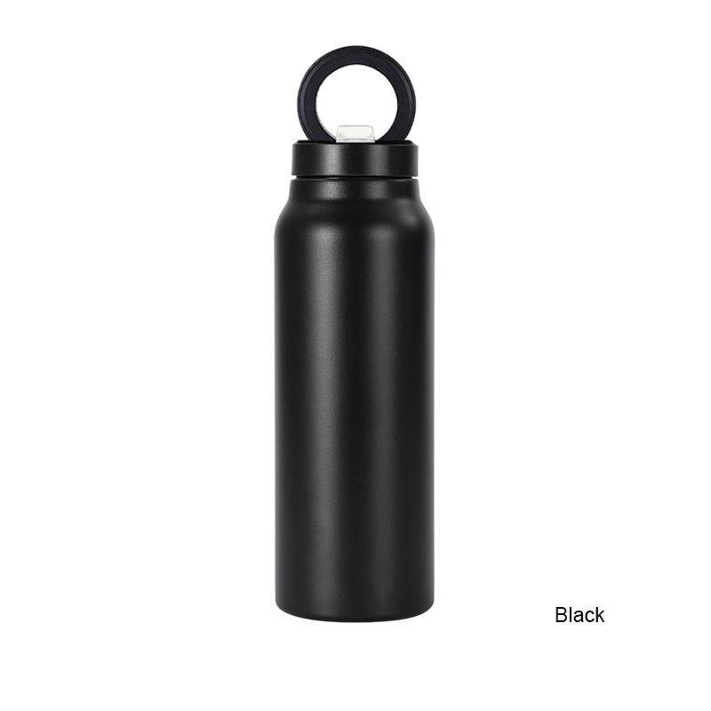 24oz Magnetic Phone Stand Insulated Tumbler Leak Proof Lid with Handle Stainless Steel Bottle