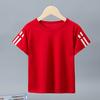 Детская летняя быстросохнущая спортивная рубашка с коротким рукавом, универсальная, повседневная, большого размера, футболка для мальчиков и девочек, для бега
