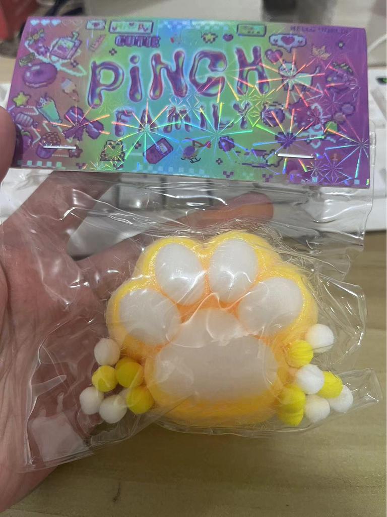 Dopamine Big Cat Paw Plush Squeezy Toy - Super Soft TPR Decompression Artifact