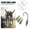 Rig Green Rubber Micro Carp Fishing Accessories Connect with Fishing Hook Sleeve Tail Rubber Cone
