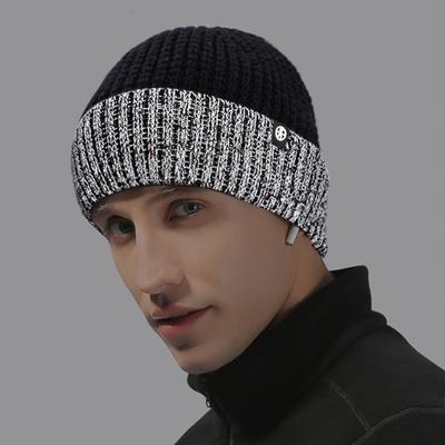 Вязаная светоотражающая шапка Yousheng, ветрозащитная, высокоэластичная, купольная, в стиле хип-хоп, уличная, для ночных пробежек, предупреждающая, зимняя, сохраняющая тепло, головной убор