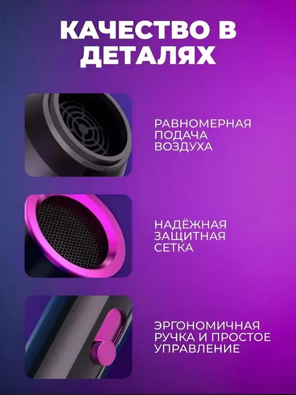 Xiaomi Фен фен 2000 Вт, 3 скорости, количество насадок 1, темно-розовый