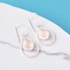 Натуральный камень Розовый Кварц Ювелирные изделия из стерлингового серебра 925 ручной работы Серьги 1,70" EE-96-28