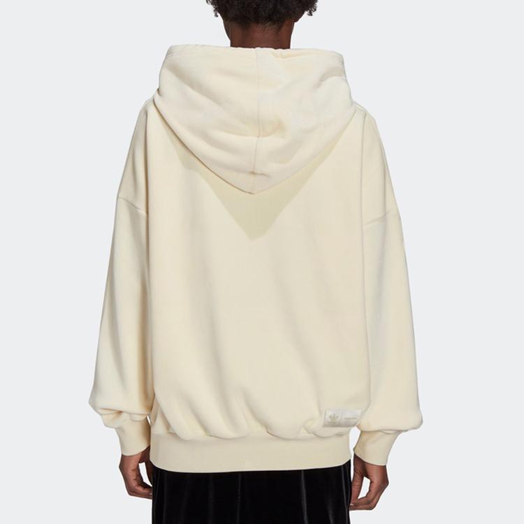 adidas Originals × Angel Chen Женская кремовая худи с вышивкой и принтом золотых рыбок GM8743