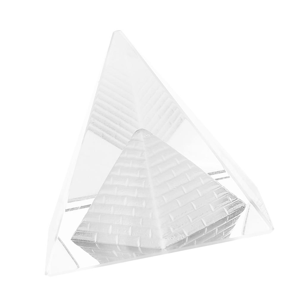 Crystal Crystal Pyramid Figurine 1.57 Inch Height Pyramid Ornament Home Decoration