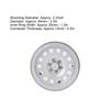 4pcs 2.2inch Aluminum Alloy Wheel Hubs for 1 10 Scale RC Car Accessory Hole TypeSilver