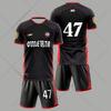 Jersey Suit,Men's Tracksuit Set,OMERTA Boxing Fans Summer Sports Suits,Man Casual Short Sleeve Shorts Sportwear