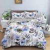 Пододеяльник с тропическими цветами и листьями, Кинг, Квин, красочный винтажный цветочный комплект постельного белья для взрослых, женщин, бохо, полиэстеровый чехол для одеяла