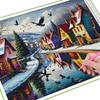 Diamond Painting New Collection Village House Scenery Diy Full Rhinestone Embroidery Landscape Mosaic Cross Stitch Kits Wall Decor