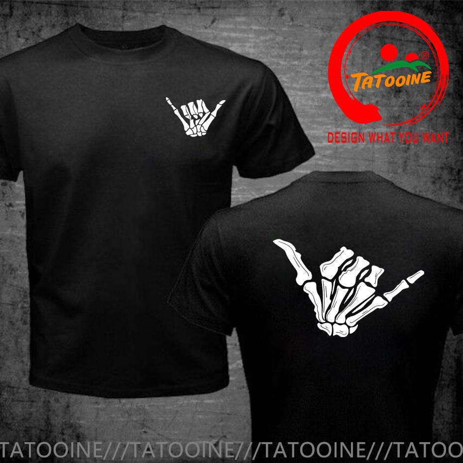 Bone Hand Loose Skeleton Hand T Shirt Unisex Fashion Tshirt Trendy Casual Clothes Summer Hip Hop Sportswear Street Tops Tee Shirt