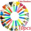 10/20PCS Colorful Whistles Toy Funny Toy Children Blowing Dragon Whistle Blow Roll Toys Party Games Birthday Gift Toddler Toy