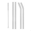 Reusable Glass Straws Clear Drinking Shatter Resistant for Tea Sodas Smoothies