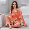 Пижама из флиса Island Женская Зимняя Утепленная Флисовая Зимняя Фланелевая Коралловый Флис Домашняя Одежда Тонкий Флис Осенне-Зимний Костюм
