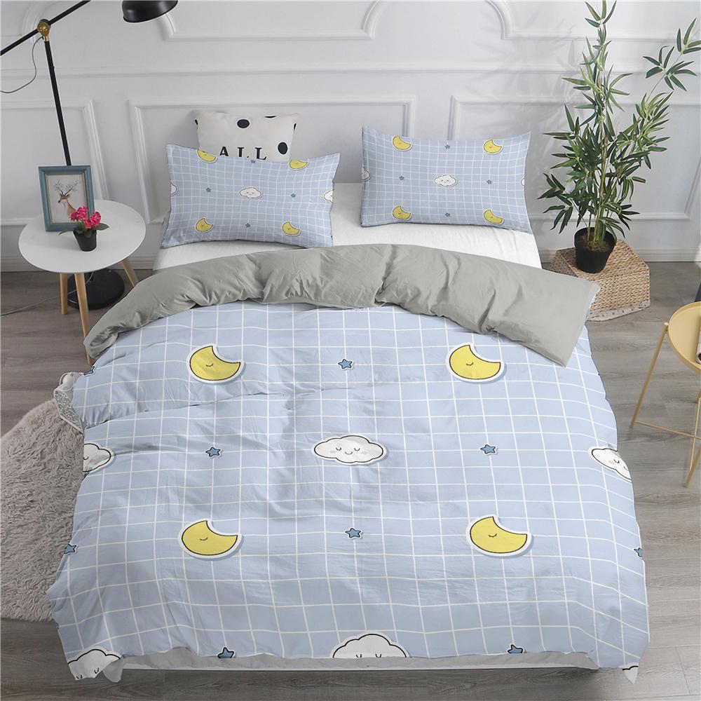 Cartoon Bedding Set Cute Cats Printed 3D Duvet Cover Set Twin Full Queen King Double Sizes Pillowcase Bedclothes Soft Polyester