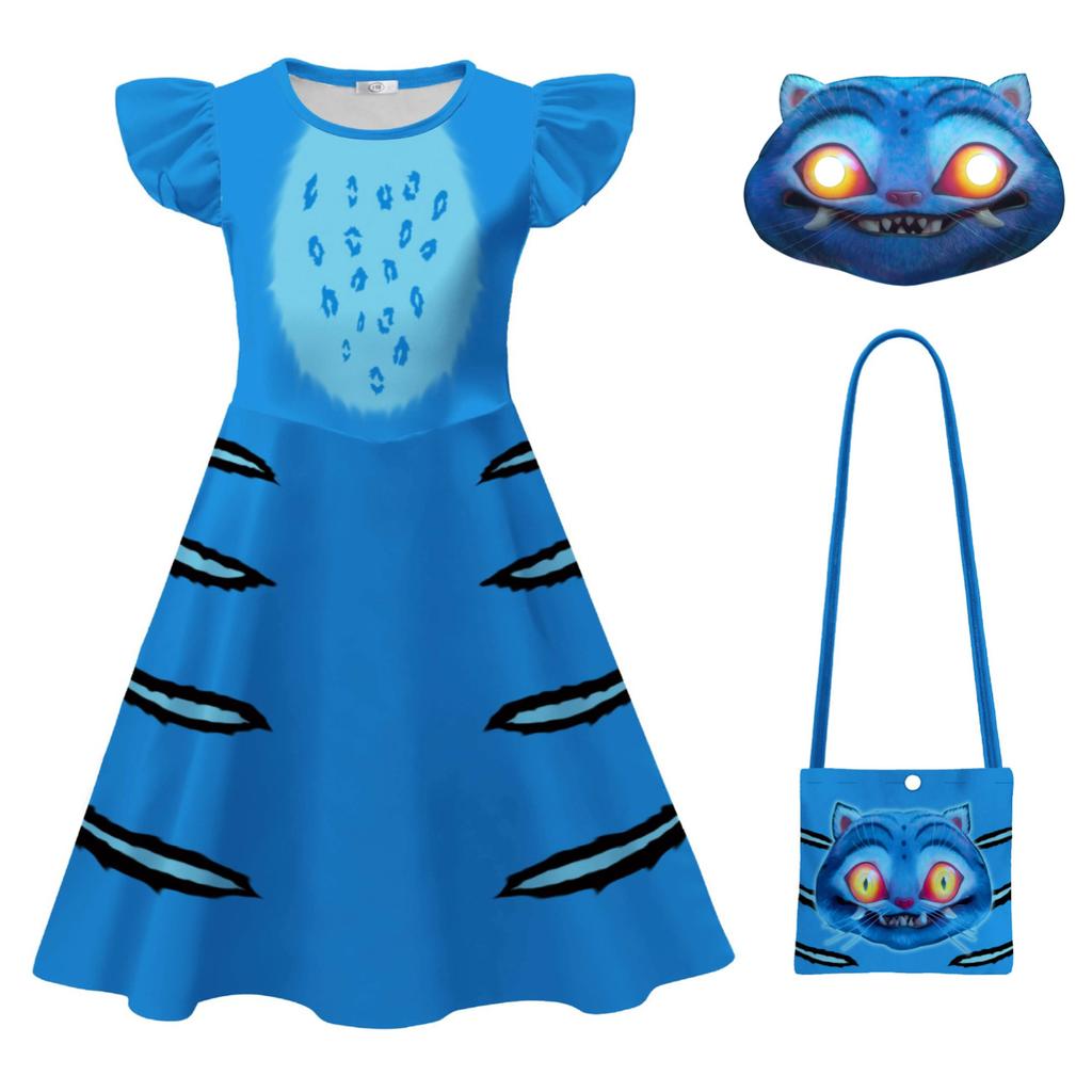 K-pop Охотники на демонов Принт кошки-мессенджера Платья принцессы для девочек