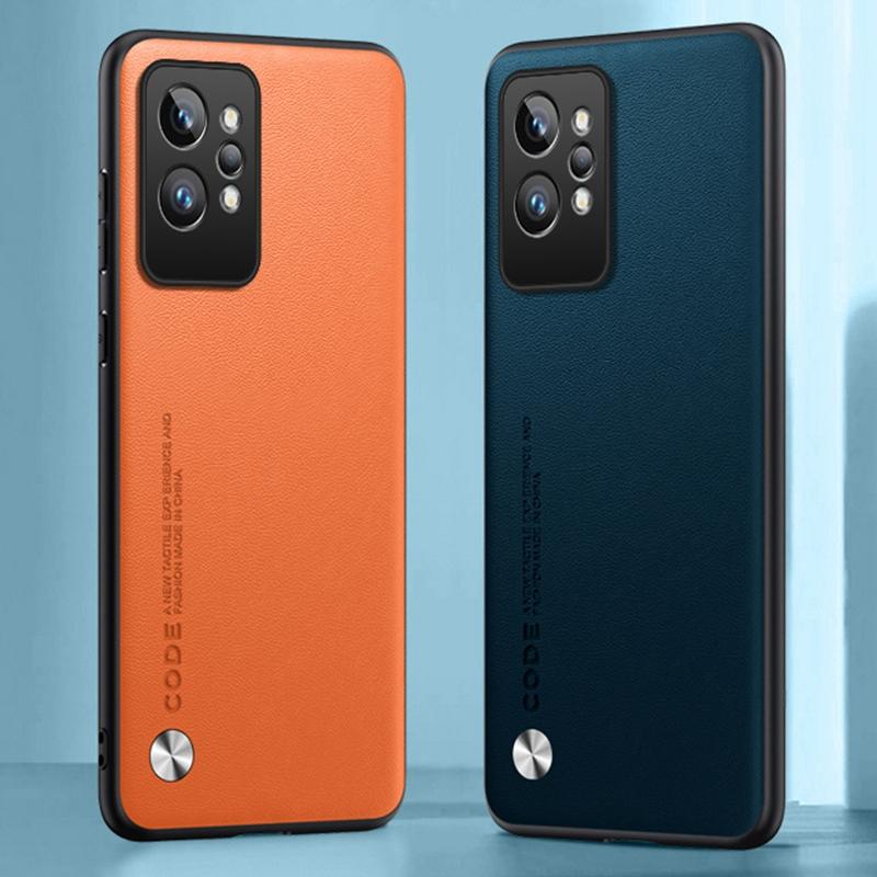Luxury PU Leather Case For Realme GT2 Pro GT2Pro Back Cover Silicone Full Protection Phone Case For Realme GT2 5G RealmeGT2 Pro