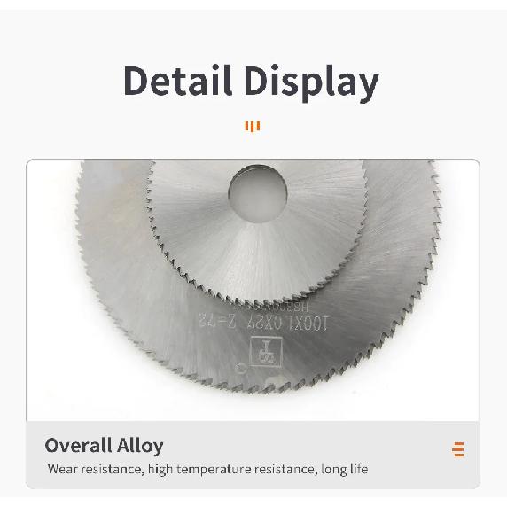 SLUGB SIQIC HSS Circular Saw Blade 40mm/50mm/60mm/63mm/75mm/80mm/100mm Slotting Cutter Saw Blade