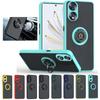 Чехол Armor Matte Case For Honor 90 Smart 70 50 Lite X8b X7b 5G X7a X6a Cover Ring Magnetic Holder Stand Shockproof Coque Fundas