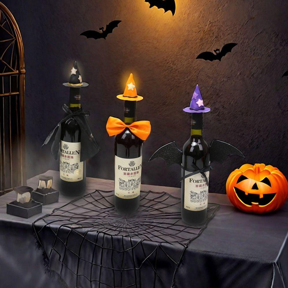 Witch Wine Bottle Coat Polyester Bottle Dust Cover New Bottle Bag Halloween