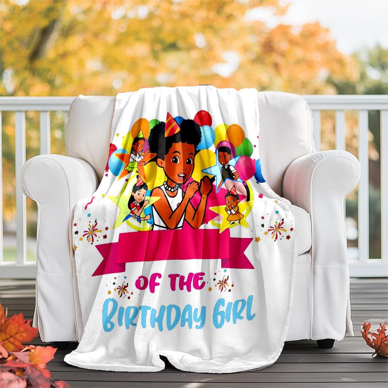 Gracie's Corner Theme Printed Blanket - Perfect for Couch, Bed, Travel & Outdoor Use | Machine Washable, Cozy & Durable.