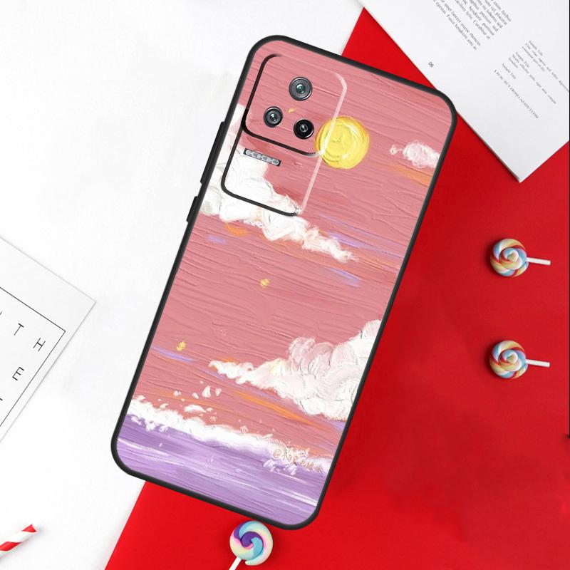 Корейский закат Чехол для Xiaomi 14T 11T 12T 13T Pro 13 14 15 Ultra POCO X7 Pro X3 X5 X6 F5 F6 M6 Pro