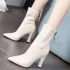 Winter 2024 New In Fashion Ladies Mid Calf Shoes Comfortable and Elegant Spring Y2k Large Size Warm Sale Women's Half High Boots