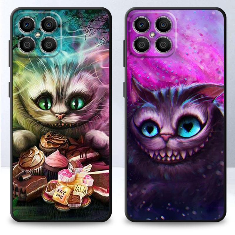 Черный чехол для телефона из ТПУ для Realme C21Y C20 C11 C15 C12 C35 C21 C25 C3 XT GT Narzo30A Алиса в стране чудес Чеширские кошки чехол принципиально