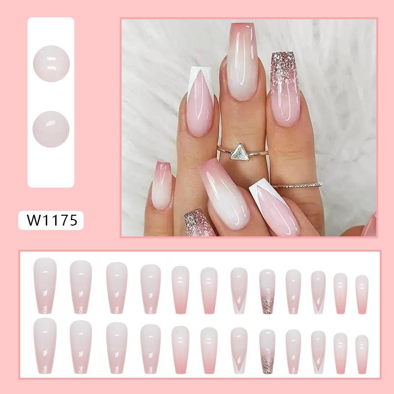 Европейский и американский стиль моды простой французский милый плавающий теневой цветок фиолетовый нейл-арт носимый элемент нейл-арта