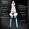 Multifunctional Electrician Pliers, Folding Wire Stripper Cutter, Crimping Splitter Wiring Tool for Electrical Repair