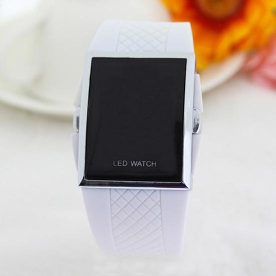 Unisex Fashion LED Digital Display Square Case Cool Sports Casual Wrist Watch