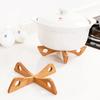 1 PC Bamboo Cross Pot Stand Trivet Pan Rack Heat Insulation Anti-Heat Wooden Cup Dish Holder Kitchen Gadget