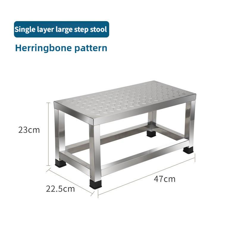 Thickened Stainless Steel Footrest Stool Household Outdoor Non Slip Step Footstool Hospital Examination Mat Footstool