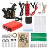 Coil Tattoo Machine Set Power Supply Clip Cord Foot Pedal Practice Skin Tattoo Kit for Beginner