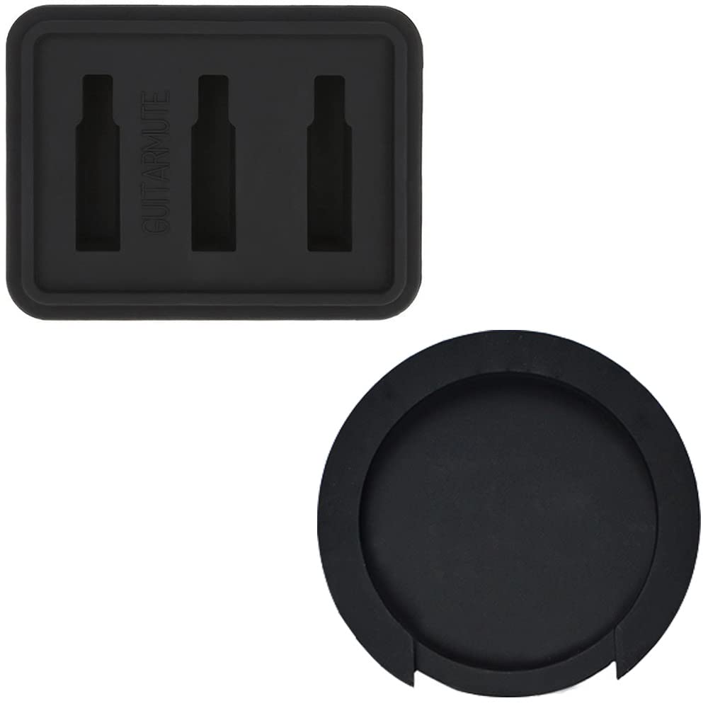 Sound Hole Guitar Mute Acoustic Feedback Home Practice Even At Night of Cover, Cover, Silicone, Rubber, Guitar, Silencer, Silencer, Prevention,
