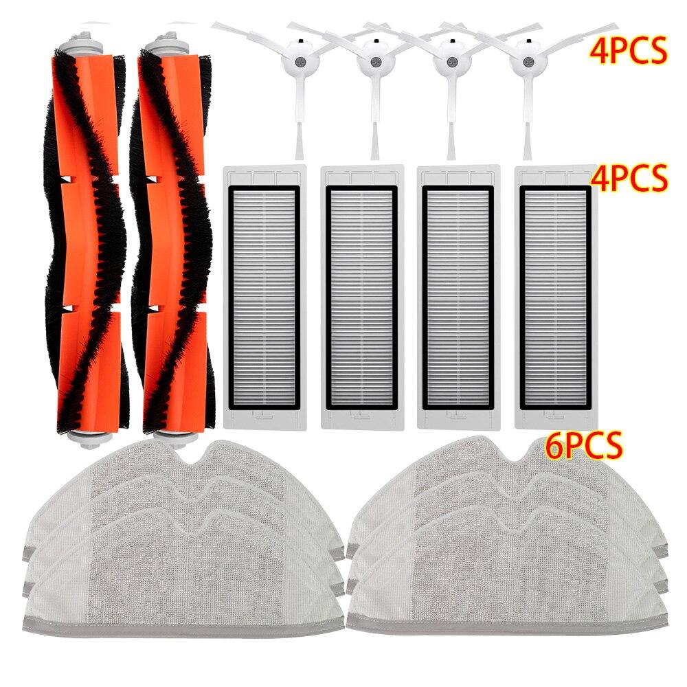 HEPA-фильтр + боковая щетка + основная щетка для робота-пылесоса Xiaomi MI 2 Roborock S50 S51, запчасти для пылесоса, аксессуары