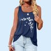 Женская модная майка с круглым вырезом и летней футболкой с рукавами с принтом