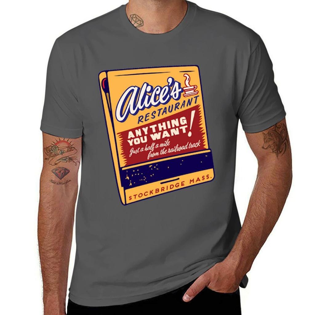 Alices Restaurant 1 Tshirt Antifade Casual Tee Shirt