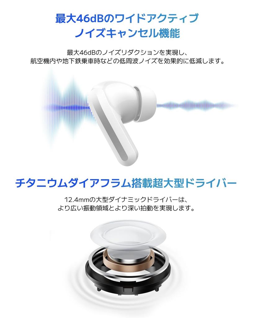 Xiaomi Wireless Earphones Redmi Buds 5 Active Noise Cancellation Up To 46dB Google Fast Pair Up To 40 Hours Music Playback Equipped with ANC Mode AI