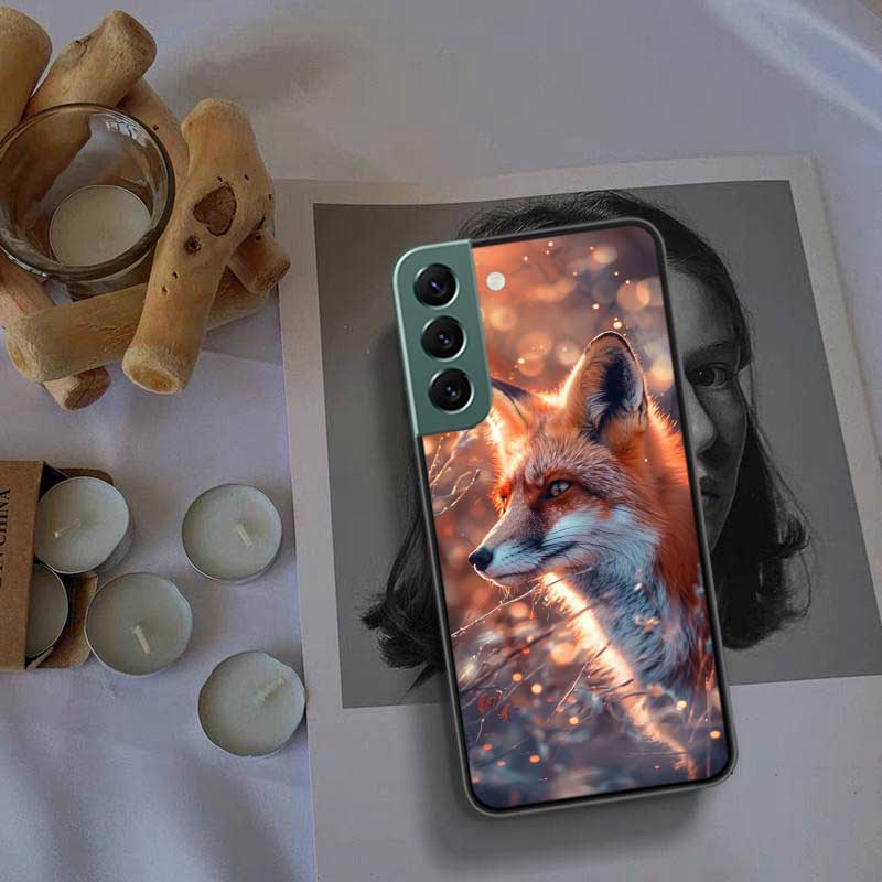 Чехол для телефона Красная Лиса Vulpes для Samsung Galaxy S22 S25 Ultra S21 S10 Plus S26 Edge S20 S23 S24 FE Чехол Силиконовый Мягкий ТПУ Прозрачный