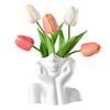 Colorful Plant Pot Abstract Face Flower Pot Hand-painted Abstract Face Shape Flower Pot Colorful Decorative Vase
